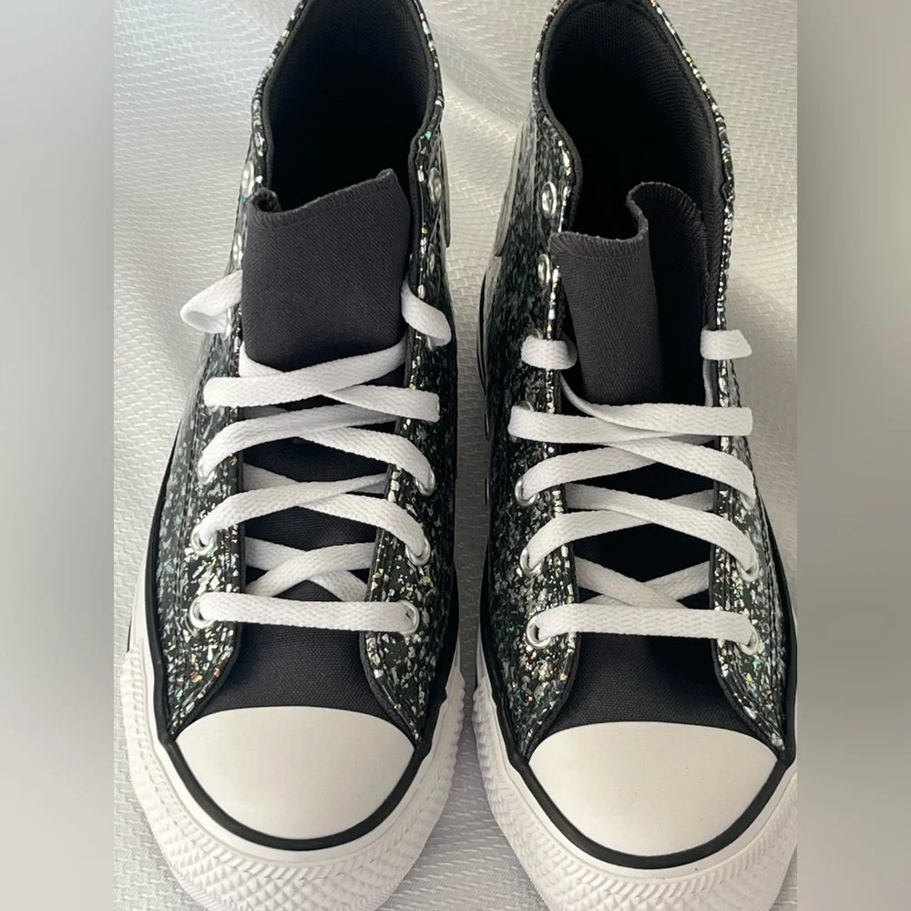 Converse Chuck Taylor All Star Glitter High-Top Sneakers Big Girls Size 5